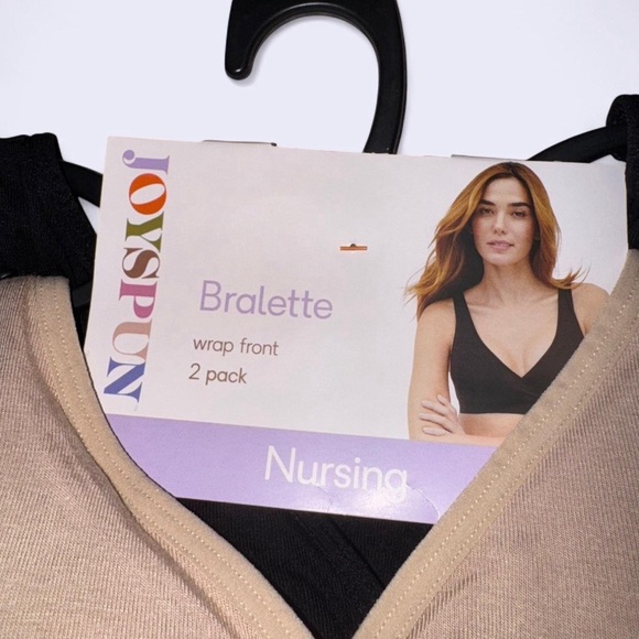 Nursing Bralette 2-Pack by Medela - Black and Tan - Picture 4 of 5